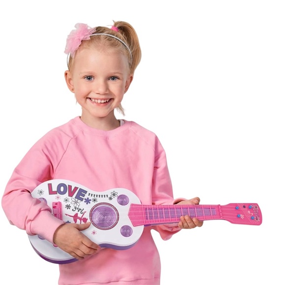 M Sanmersen Other - Kids 4 String LED Light Up Guitar - Plays 5 Songs (No shoulder strap) Ages 2-4